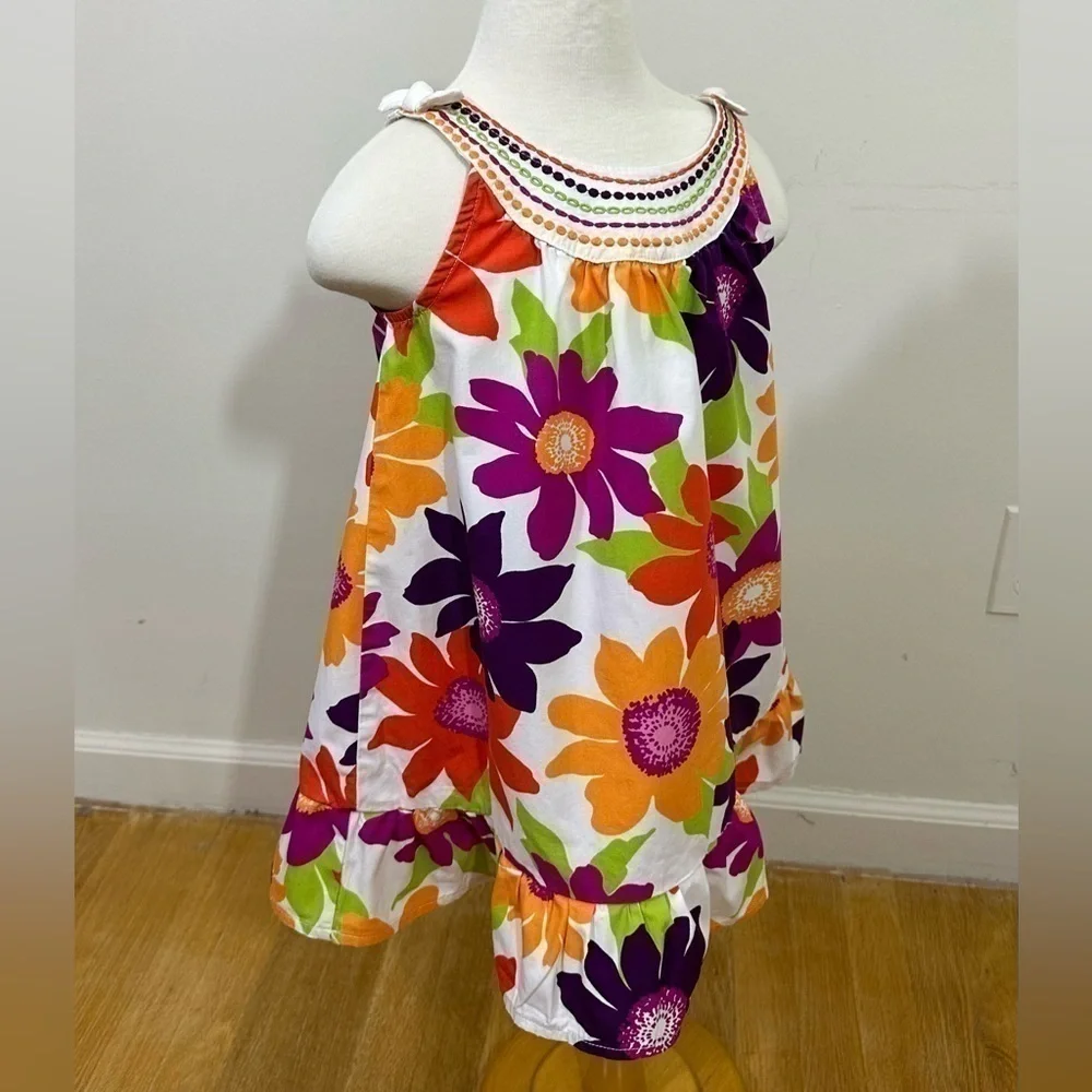 Gymboree sz 4T dress colorful print in a summer style